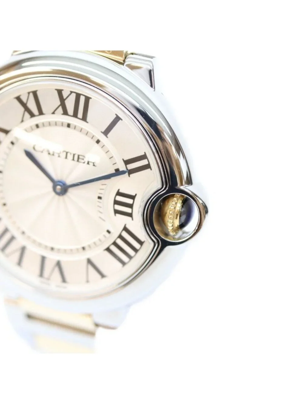 Cartier Yellow Gold Stainless Steel Ballon Bleu MM 36 Quartz Watch